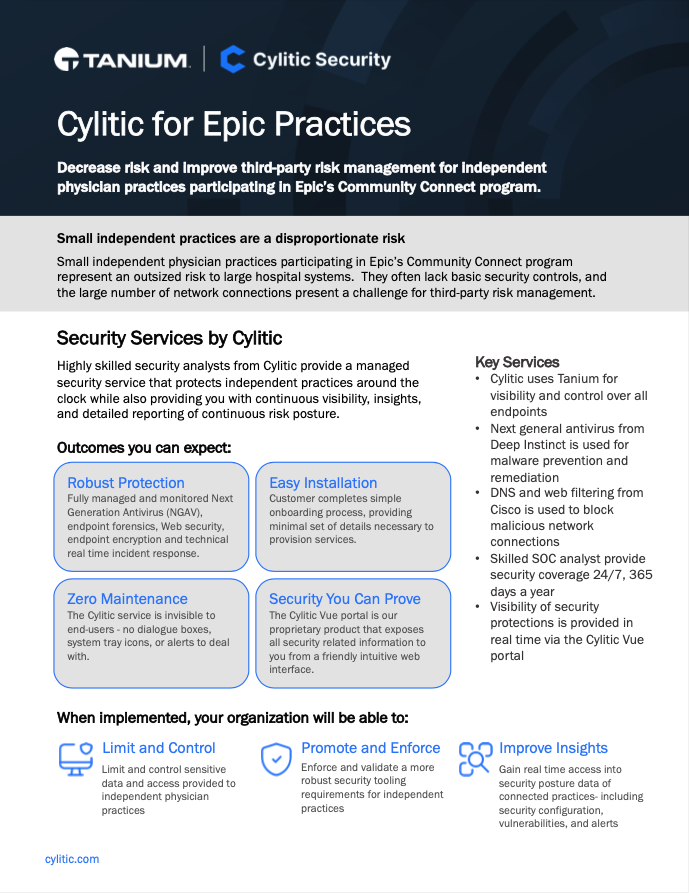 Cylitic for Epic Practices